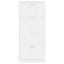 Glossy white plywood shoe cabinet 59x17x150 cm by vidaXL, Shoe racks and shoe organizers - Ref: Foro24-342522, Price: 125,37 ...