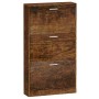 Shoe cabinet made of smoked oak plywood 59x17x108 cm by vidaXL, Shoe racks and shoe organizers - Ref: Foro24-342531, Price: 9...