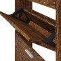 Shoe cabinet made of smoked oak plywood 59x17x108 cm by vidaXL, Shoe racks and shoe organizers - Ref: Foro24-342531, Price: 9...