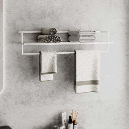 White iron towel rack 95x25x22 cm by vidaXL, Towel racks - Ref: Foro24-343093, Price: 43,45 €, Discount: %