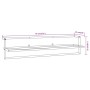 White iron towel rack 95x25x22 cm by vidaXL, Towel racks - Ref: Foro24-343093, Price: 43,45 €, Discount: %