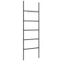 Ladder towel rack with 5 levels, black iron, 58x175 cm. by vidaXL, Towel racks - Ref: Foro24-343114, Price: 35,68 €, Discount: %