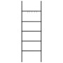 Ladder towel rack with 5 levels, black iron, 58x175 cm. by vidaXL, Towel racks - Ref: Foro24-343114, Price: 35,68 €, Discount: %