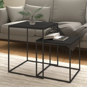 2-piece plywood and metal coffee table set by vidaXL, Coffee table - Ref: Foro24-343113, Price: 64,59 €, Discount: %