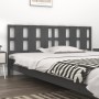 Solid gray pine wood bed headboard 205.5x4x100 cm by vidaXL, Headboards and footboards - Ref: Foro24-818012, Price: 42,99 €, ...