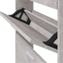 Schuhregal aus betongrauem Sperrholz, 59 x 17 x 108 cm von vidaXL, Schuhregale und Schuhorganisatoren - Ref: Foro24-342529, P...