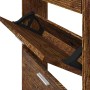 Schuhschrank aus geräuchertem Eichensperrholz, 59 x 17 x 150 cm von vidaXL, Schuhregale und Schuhorganisatoren - Ref: Foro24-...