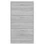 Sonoma gray plywood shoe cabinet 59x17x108 cm by vidaXL, Shoe racks and shoe organizers - Ref: Foro24-342532, Price: 98,31 €,...