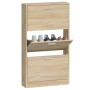 Shoe rack made of plywood in oak color, measuring 59x17x108 cm. by vidaXL, Shoe racks and shoe organizers - Ref: Foro24-34252...