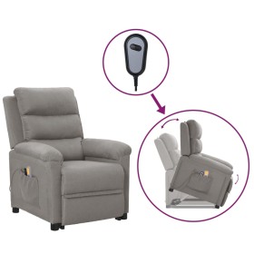 Liftable massage chair light gray fabric by vidaXL, Electric massage chairs - Ref: Foro24-3098269, Price: 341,99 €, Discount: %