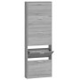 Sonoma gray plywood shoe cabinet 59x17x169 cm by vidaXL, Shoe racks and shoe organizers - Ref: Foro24-342516, Price: 130,29 €...