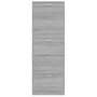 Sonoma gray plywood shoe cabinet 59x17x169 cm by vidaXL, Shoe racks and shoe organizers - Ref: Foro24-342516, Price: 130,29 €...