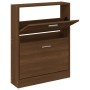 Schuhschrank aus braunem Eichensperrholz, 59 x 17 x 81 cm von vidaXL, Schuhregale und Schuhorganisatoren - Ref: Foro24-342541...