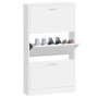 Glossy white plywood shoe cabinet 59x17x108 cm by vidaXL, Shoe racks and shoe organizers - Ref: Foro24-342530, Price: 121,46 ...