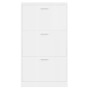 Glossy white plywood shoe cabinet 59x17x108 cm by vidaXL, Shoe racks and shoe organizers - Ref: Foro24-342530, Price: 121,46 ...