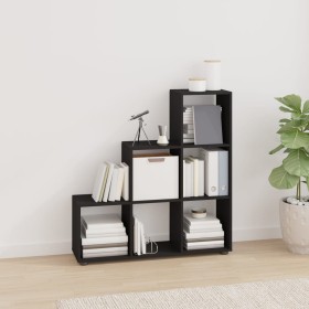 Black plywood ladder-shaped shelf by vidaXL, Bookcases and shelves - Ref: Foro24-342603, Price: 89,99 €, Discount: %