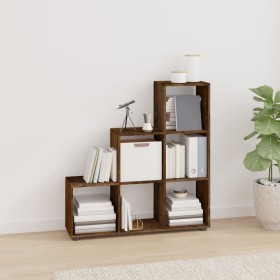 Ladder-shaped shelving made of smoked oak plywood by vidaXL, Bookcases and shelves - Ref: Foro24-342606, Price: 89,99 €, Disc...