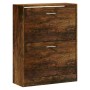 Smoked oak plywood shoe cabinet 63x24x81 cm by vidaXL, Shoe racks and shoe organizers - Ref: Foro24-342561, Price: 65,67 €, D...