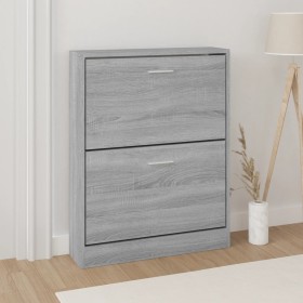 Sonoma gray plywood shoe cabinet 59x17x81 cm by vidaXL, Shoe racks and shoe organizers - Ref: Foro24-342540, Price: 68,67 €, ...