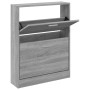 Schuhschrank aus grauem Sonoma-Sperrholz, 59 x 17 x 81 cm von vidaXL, Schuhregale und Schuhorganisatoren - Ref: Foro24-342540...