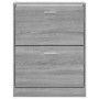 Schuhschrank aus grauem Sonoma-Sperrholz, 59 x 17 x 81 cm von vidaXL, Schuhregale und Schuhorganisatoren - Ref: Foro24-342540...