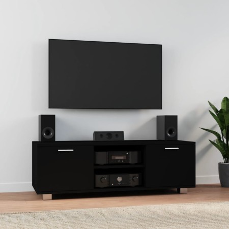 Black plywood TV cabinet 120x40.5x35 cm by vidaXL, TV Furniture - Ref: Foro24-342617, Price: 116,15 €, Discount: %