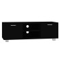 Black plywood TV cabinet 120x40.5x35 cm by vidaXL, TV Furniture - Ref: Foro24-342617, Price: 116,15 €, Discount: %