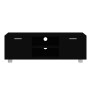 Black plywood TV cabinet 120x40.5x35 cm by vidaXL, TV Furniture - Ref: Foro24-342617, Price: 116,15 €, Discount: %