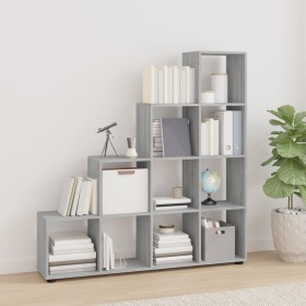 Sonoma gray plywood ladder-shaped shelving unit by vidaXL, Bookcases and shelves - Ref: Foro24-342601, Price: 133,83 €, Disco...