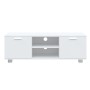 White plywood TV cabinet 120x40.5x35 cm by vidaXL, TV Furniture - Ref: Foro24-342615, Price: 103,99 €, Discount: %