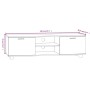 Schwarzer TV-Schrank aus Sperrholz, 140 x 40,5 x 35 cm von vidaXL, TV-Möbel - Ref: Foro24-342624, Preis: 125,15 €, Rabatt: %