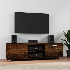 Smoked oak plywood TV cabinet 140x40.5x35cm by vidaXL, TV Furniture - Ref: Foro24-342626, Price: 125,99 €, Discount: %