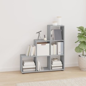 Sonoma gray plywood ladder-shaped shelving unit by vidaXL, Bookcases and shelves - Ref: Foro24-342607, Price: 78,24 €, Discou...