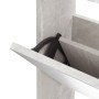 Shoe rack and mirror cabinet 3 levels concrete gray 63x17x102.5 cm by vidaXL, Shoe racks and shoe organizers - Ref: Foro24-34...