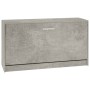 Schuhbank aus betongrauem Sperrholz, 80 x 24 x 45 cm von vidaXL, Schuhregale und Schuhorganisatoren - Ref: Foro24-342642, Pre...