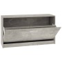 Schuhbank aus betongrauem Sperrholz, 80 x 24 x 45 cm von vidaXL, Schuhregale und Schuhorganisatoren - Ref: Foro24-342642, Pre...