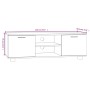 TV-Schrank aus Sonoma-Eichensperrholz, 120 x 40,5 x 35 cm von vidaXL, TV-Möbel - Ref: Foro24-342616, Preis: 116,15 €, Rabatt: %