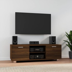 Oak brown plywood TV cabinet 120x40.5x35 cm by vidaXL, TV Furniture - Ref: Foro24-342621, Price: 110,99 €, Discount: %