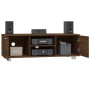 Oak brown plywood TV cabinet 120x40.5x35 cm by vidaXL, TV Furniture - Ref: Foro24-342621, Price: 116,15 €, Discount: %