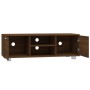 Oak brown plywood TV cabinet 120x40.5x35 cm by vidaXL, TV Furniture - Ref: Foro24-342621, Price: 116,15 €, Discount: %