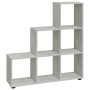 Concrete gray plywood ladder-shaped shelving unit by vidaXL, Bookcases and shelves - Ref: Foro24-342604, Price: 89,33 €, Disc...