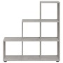 Concrete gray plywood ladder-shaped shelving unit by vidaXL, Bookcases and shelves - Ref: Foro24-342604, Price: 89,33 €, Disc...