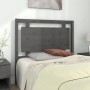 Solid gray pine wood bed headboard 105.5x4x100 cm by vidaXL, Headboards and footboards - Ref: Foro24-817927, Price: 54,03 €, ...