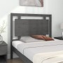 Solid gray pine wood bed headboard 105.5x4x100 cm by vidaXL, Headboards and footboards - Ref: Foro24-817927, Price: 54,03 €, ...