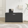 Black plywood shoe bench 80x24x45 cm by vidaXL, Shoe racks and shoe organizers - Ref: Foro24-342641, Price: 79,74 €, Discount: %