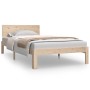 Estructura de cama madera maciza de pino 100x200 cm de vidaXL, Camas y somieres - Ref: Foro24-833111, Precio: 118,82 €, Descu...