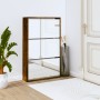 Shoe cabinet and mirror 3 levels smoked oak 63x17x102.5 cm by vidaXL, Shoe racks and shoe organizers - Ref: Foro24-342638, Pr...