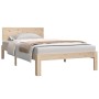 Estructura de cama madera maciza de pino 100x200 cm de vidaXL, Camas y somieres - Ref: Foro24-833111, Precio: 118,82 €, Descu...