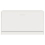 Glossy white plywood shoe bench 80x24x45 cm by vidaXL, Shoe racks and shoe organizers - Ref: Foro24-342643, Price: 77,11 €, D...