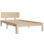 Estructura de cama madera maciza de pino 100x200 cm de vidaXL, Camas y somieres - Ref: Foro24-833111, Precio: 118,82 €, Descu...